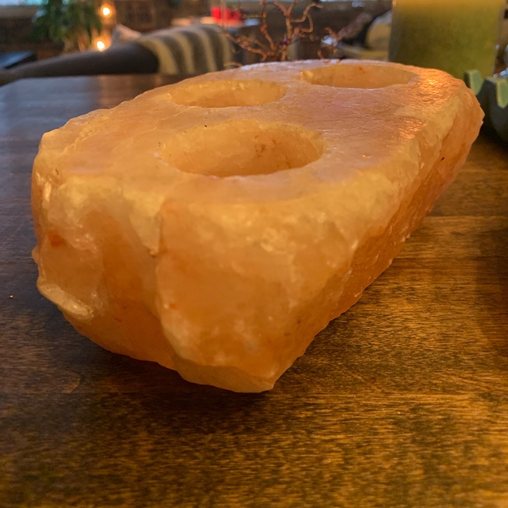Himalayan salt rocks for tea lights or air plants